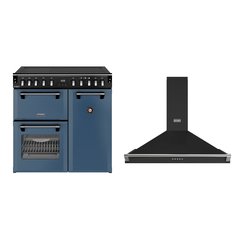Stoves DX RCA RICH 90Ei RTY TWB 90cm Induction Range Cooker, Twilight Blue, A Rated