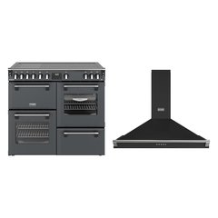 Stoves DX RCA RICH 100Ei RTY AGR 100cm Induction Range Cooker, Anthracite Grey, A Rated