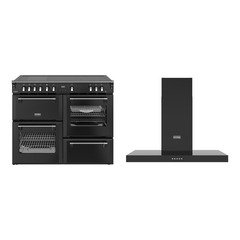 Stoves DX RCA RICH 110Ei RTY 110cm Induction Range Cooker, Black, A Rated