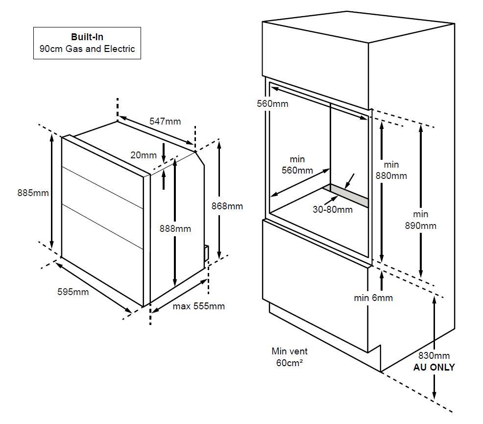 Stoves BI900 G Stainless Steel BuiltIn Gas Double Oven, A Rated