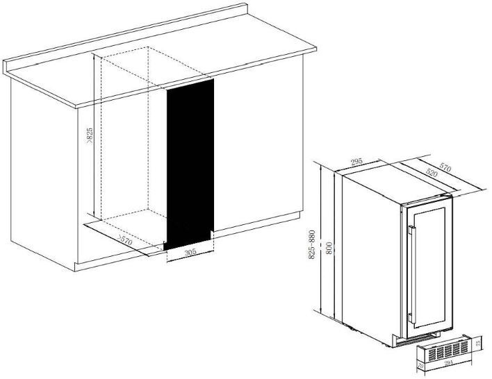 Buy Amica AWC300SS Wine Cooler Stainless Steel Marks Electrical