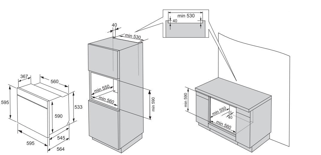 Hisense BI62212ABUK BuiltIn Electric Single Oven, Jet Black, A Rated