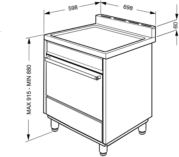 Buy Smeg C7GPX8 70cm Dual Fuel Range Cooker Stainless Steel (Finger