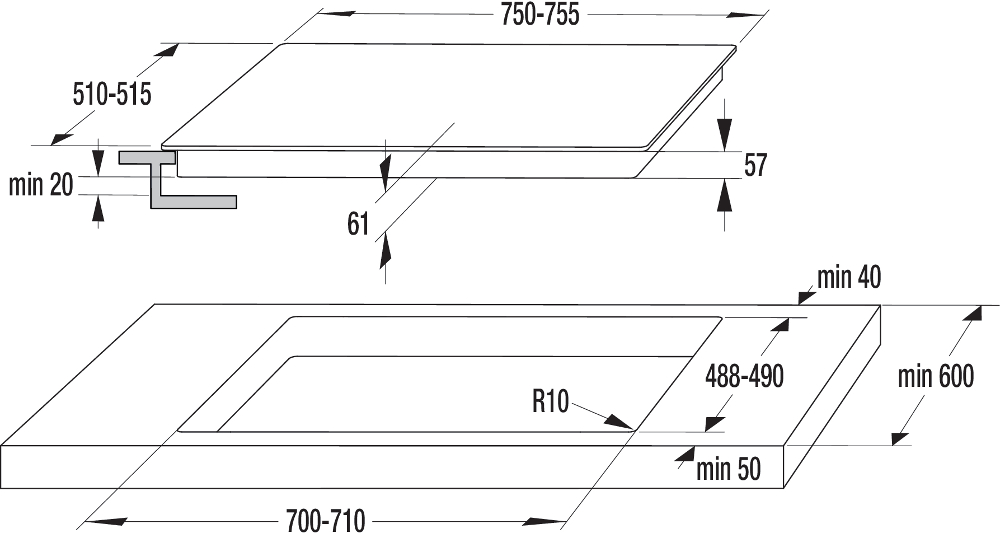 Buy Gorenje IT734CSC Induction Hob Frameless Marks Electrical