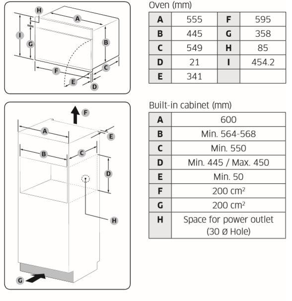 Buy Samsung NQ50J3530BS/EU Built In Combination Microwave Real