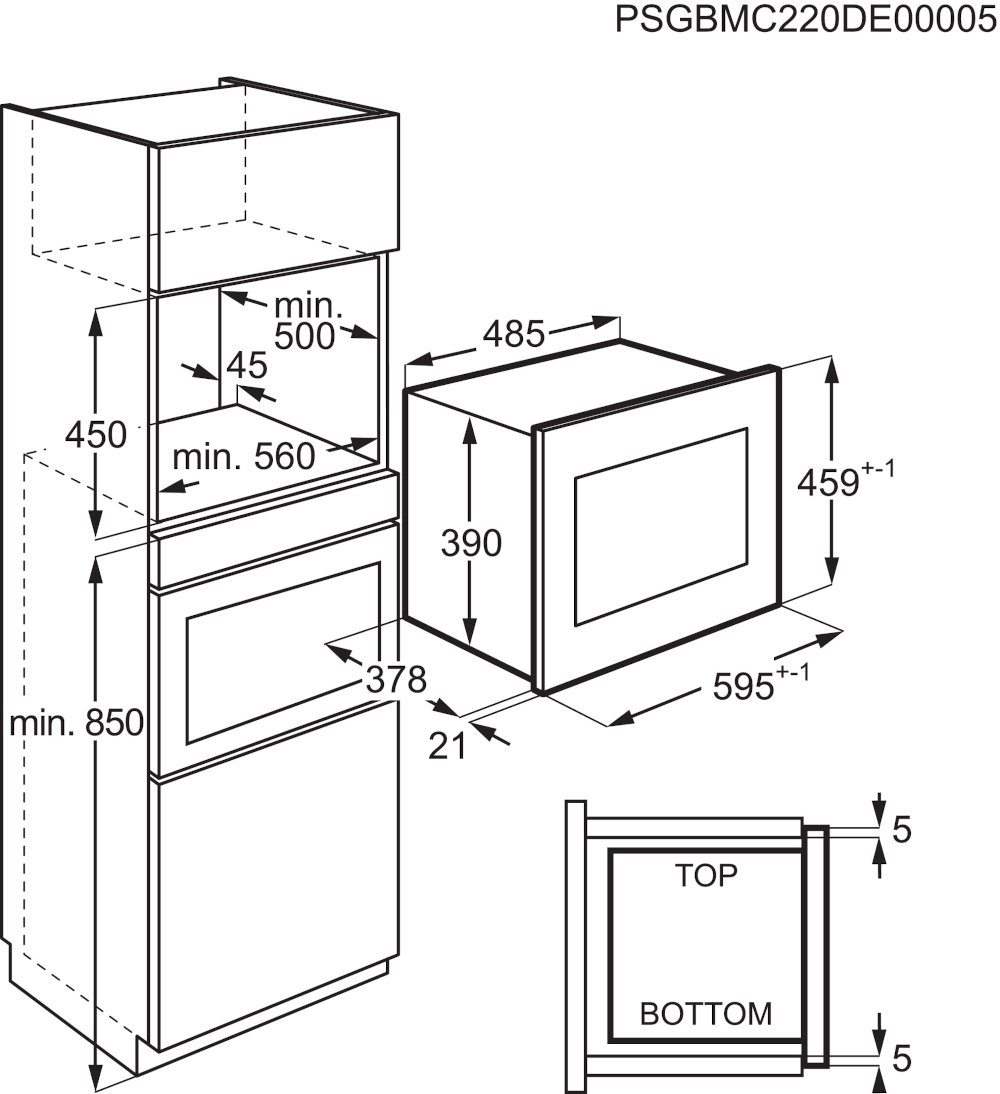 Zanussi ZMSN4CX BuiltIn Combination Microwave Oven, Stainless Steel