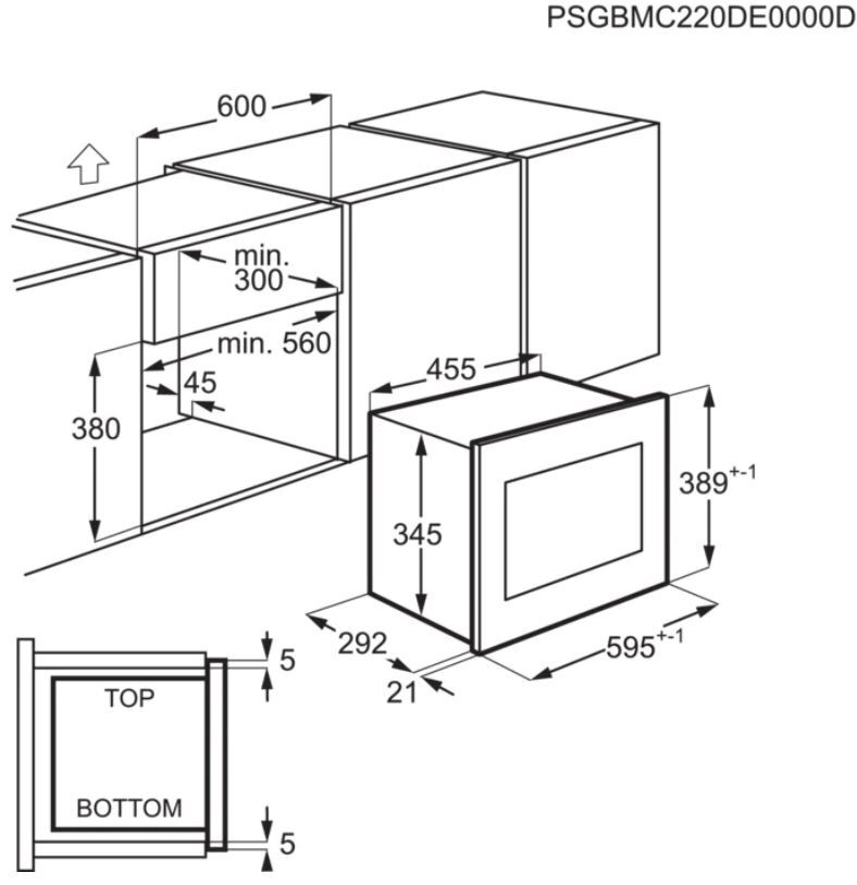 Zanussi ZMSN5SX BuiltIn Microwave, Stainless Steel with