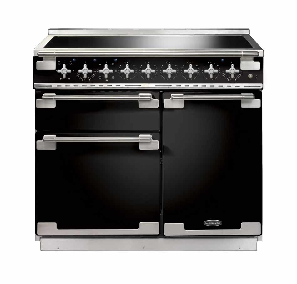 Rangemaster Elise ELS100EIGB 100cm Induction Range Cooker Gloss Black, A Rated