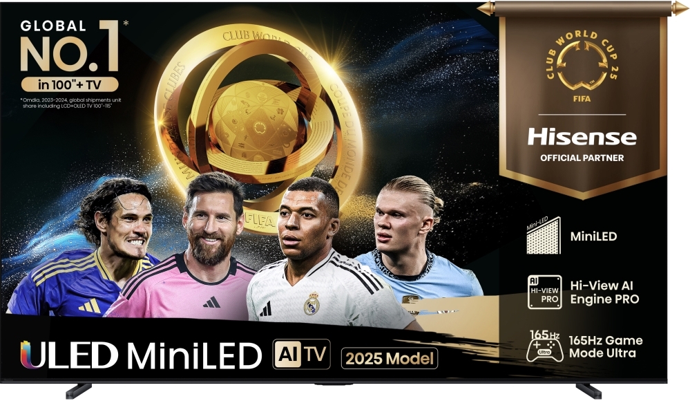 Hisense 100U7QTUK 100" ULED Mini LED Smart Television