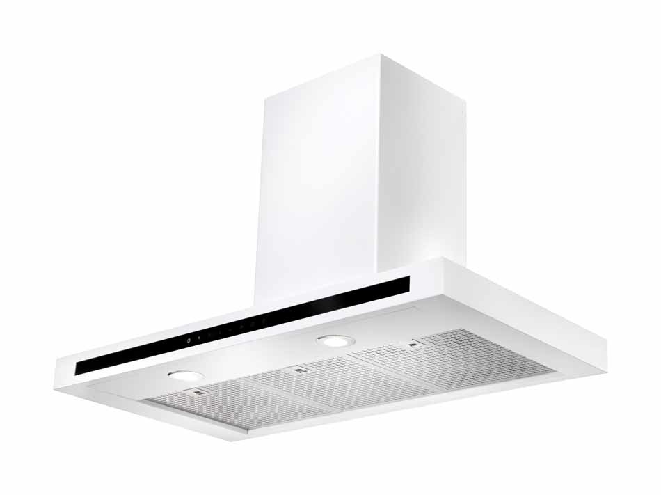 Rangemaster HLTHDS110WH 110cm Chimney Cooker Hood Hi Lite Flat White, C Rated