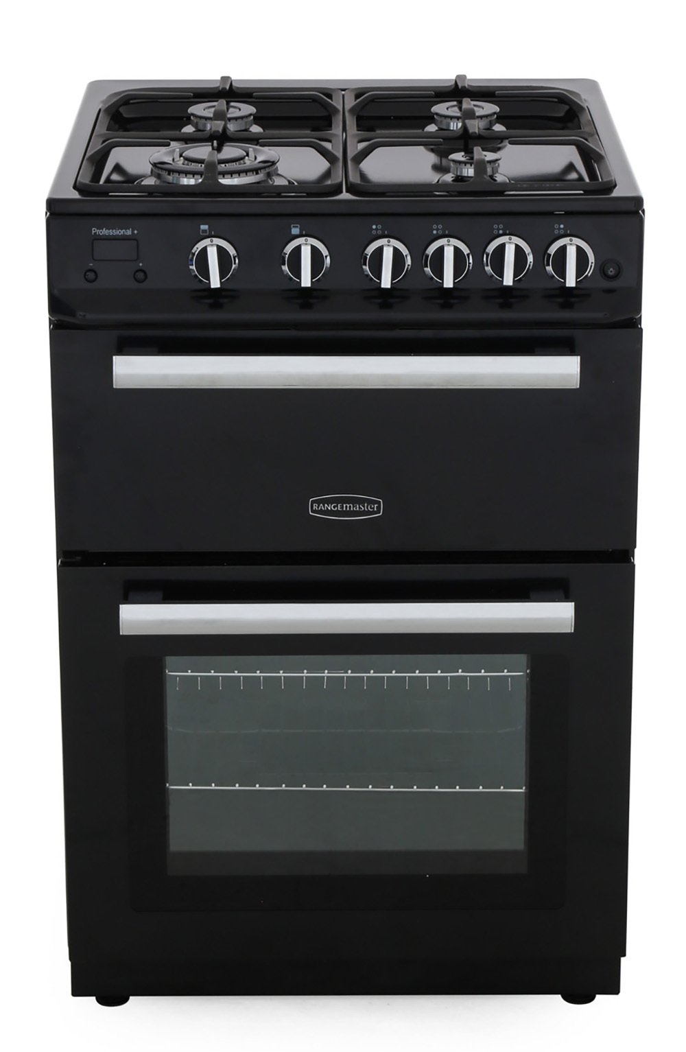 Buy Rangemaster PROP60NGFBL/C Professional Plus 60 NG Black with Chrome Trim Gas Cooker with