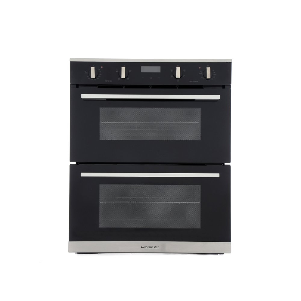 Rangemaster RMB7245BL/SS Stainless Steel Built-Under Electric Double Oven