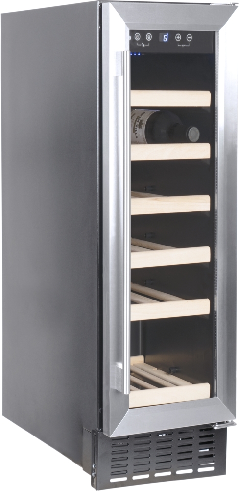 Amica AWC300SS Freestanding Wine Cooler - 19 Bottle Capacity - Triple Glazed Door - Stainless Steel AWC300SS