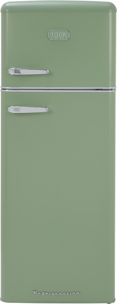 CDA Betty Meadow Fridge Freezer - Green - Freestanding - 206L - Image 4