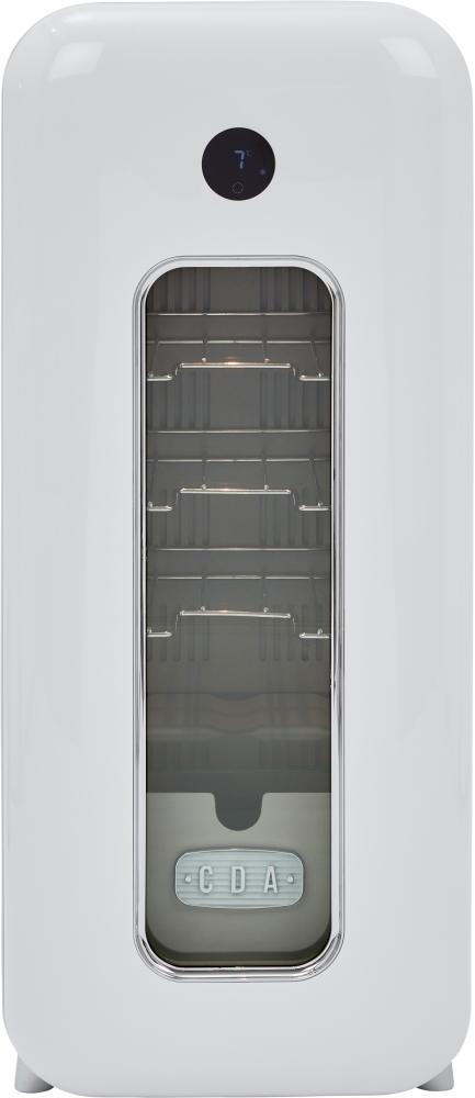 CDA Nancy Cotton 15 Bottle Compressor Wine Cooler White 860x360x405mm