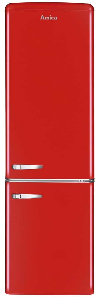Amica - FKR29653R - Fridge Freezer - 244L Capacity - Red FKR29653R