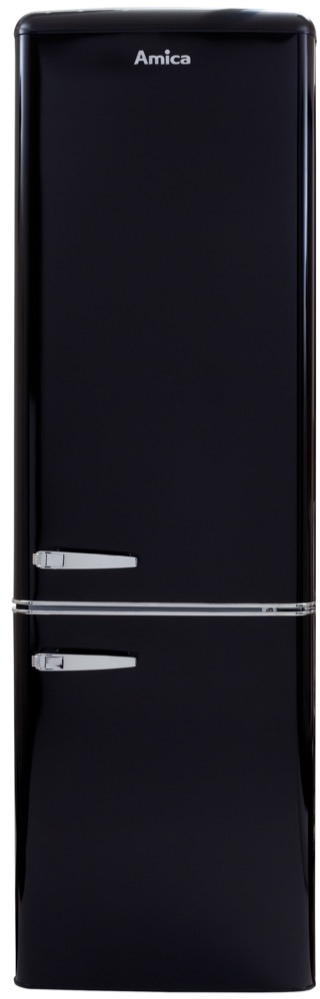 Amica Black Fkr29653b Static Fridge Freezer