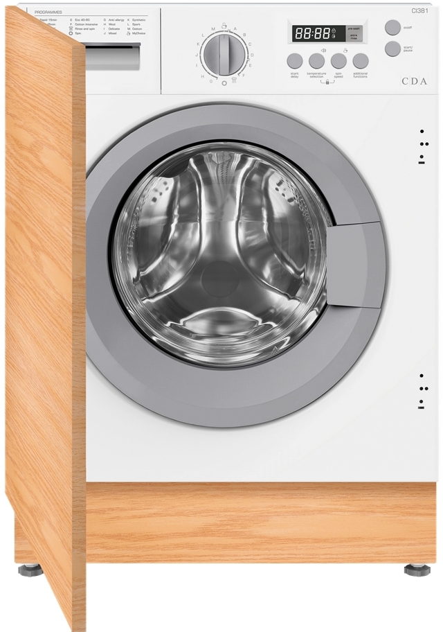 CDA CI381 White 8kg 1400 Spin Integrated Washing Machine A Rated