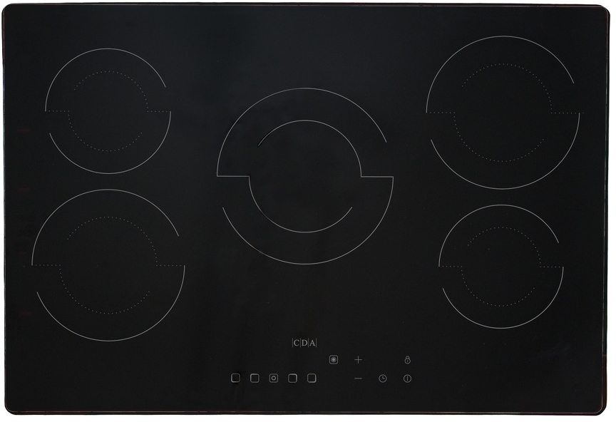 Cda 5 Zone 75Cm Ceramic Hob - Black - Image 4