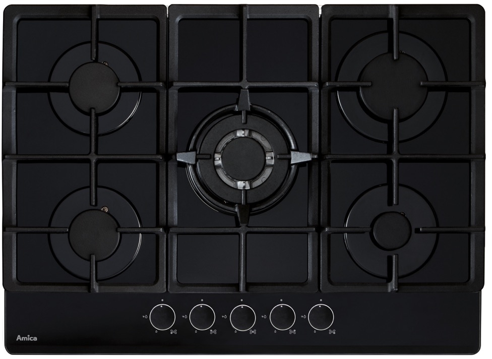 Amica AGVH7300BL 5 Burner Gas Hob