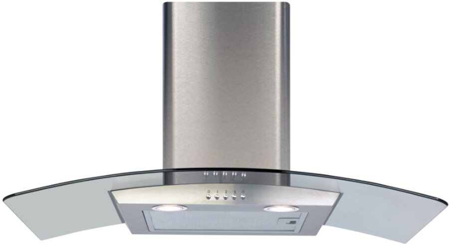 CDA 80cm Chimney Cooker Hood - Stainless Steel - 391 m³/h ECP82SS