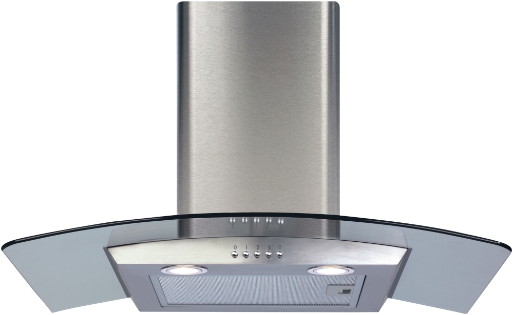 CDA ECP72SS 70cm Stainless Steel Chimney Cooker Hood - 391 m³/h Extraction Rate - Ducted/Recirculating ECP72SS