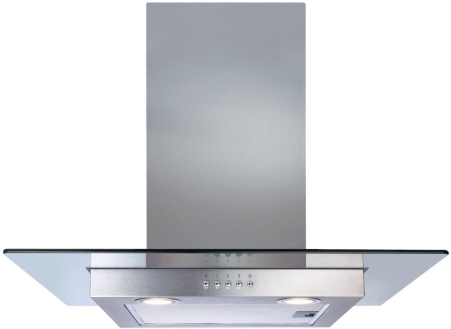 CDA 60cm Stainless Steel Chimney Cooker Hood - 3 Speeds - 391 m3/h Extraction Rate ECN62SS