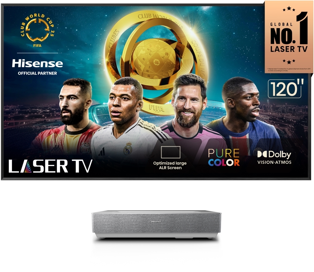 Buy Hisense 120L5HTUKA 120" Smart 100" 4K Ultra Short Laser TV | Marks ...