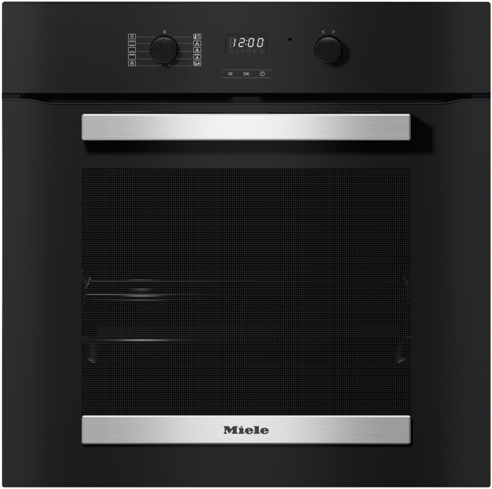 Miele H2455BP Built-In Electric Single Oven - 76L Capacity - Pyrolytic Cleaning - EasyControl H2455BP