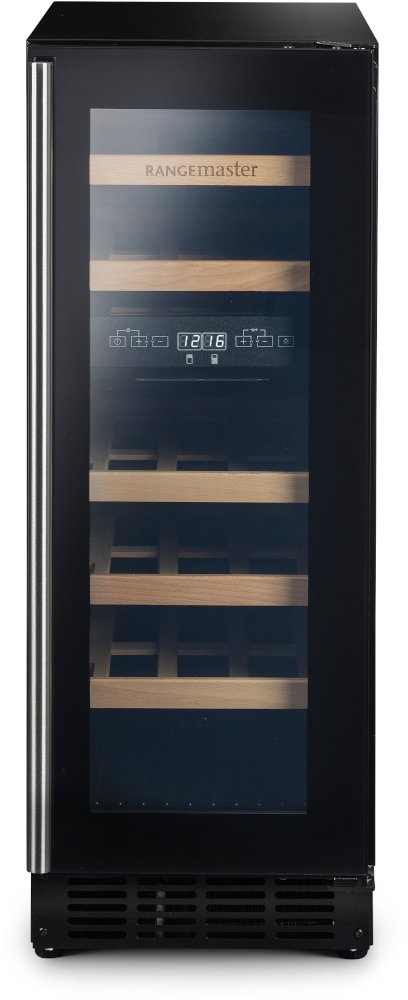 Rangemaster 30Cm Undercounter Wine Cabinet In / Stainless Steel Trim Black Rwc3018bl - Image 3