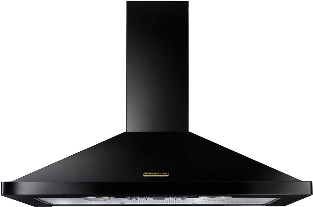 Rangemaster 90cm Chimney Cooker Hood - Black - Image 2