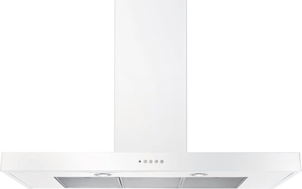 Rangemaster UHDF90WH 90cm Chimney Cooker Hood - White - 610 m³/h UHDF90WH Flat White