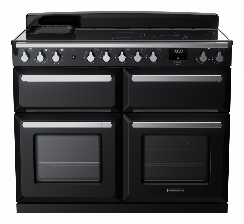 Rangemaster ESDLB110EIPGBL/CM1 Estel Deluxe BC 110cm Induction Gloss Black - Image 4