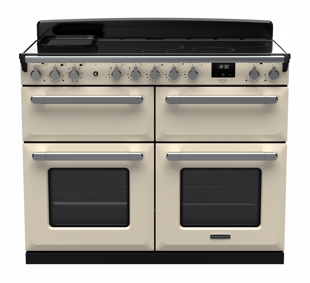 Rangemaster Estel Deluxe 110Cm Induction Range Cooker In Pale / Chrome Trim Cream Esdlb110eippcr/Cm1 - Image 3