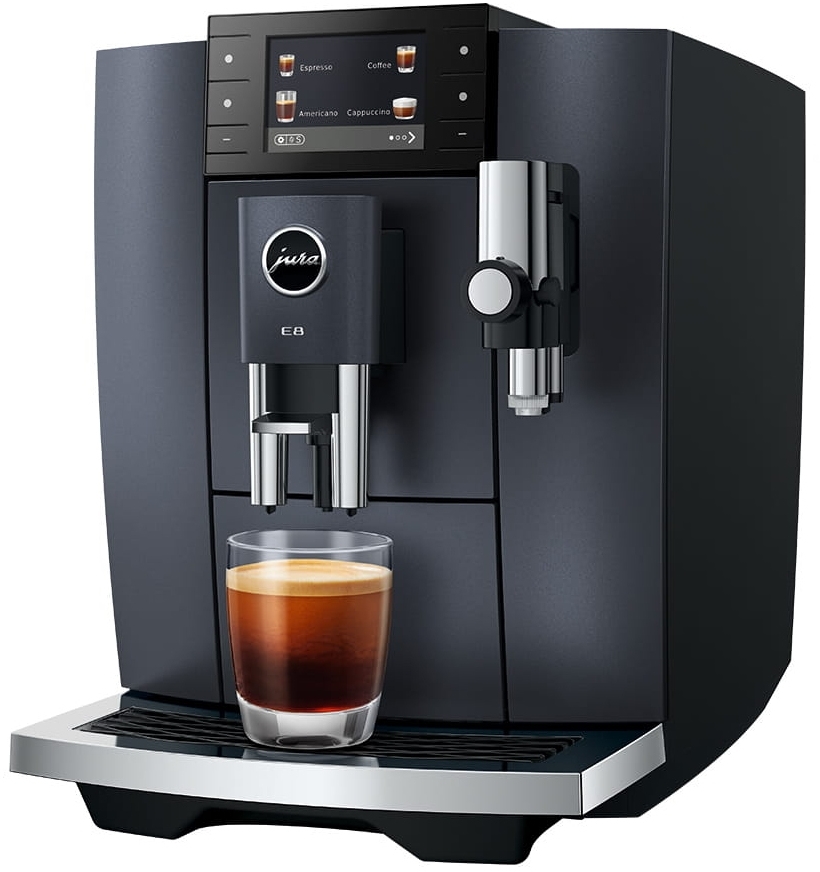 Jura E8 Fully-auto Espresso Machine - 1.9 L - Black E8 Cosmic Black