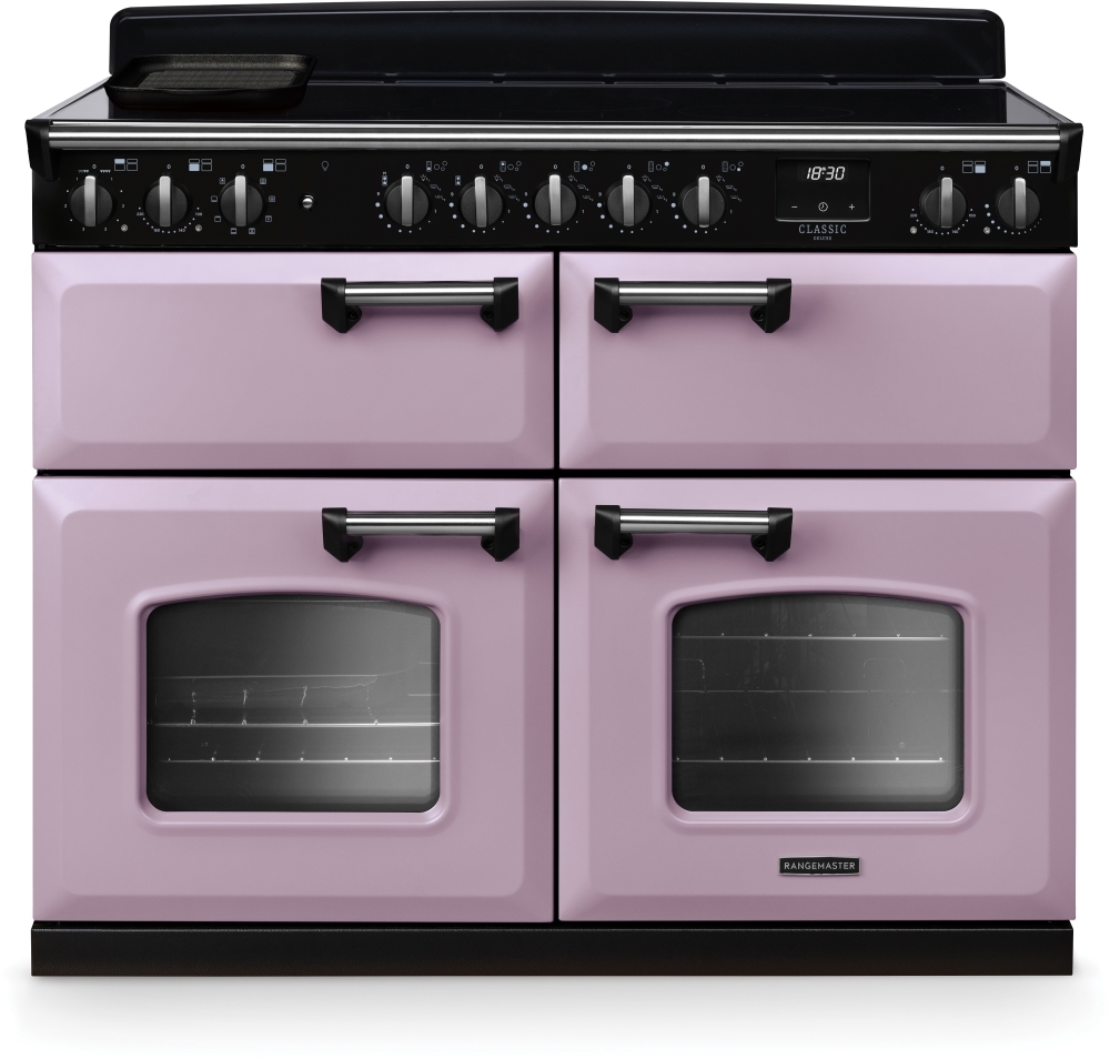 Rangemaster Classic Deluxe 110cm Induction Range Cooker - Heather - Chrome CLDLB110EIPHTH/CM1 Classic Deluxe Heather / Chrome
