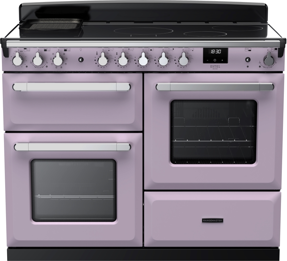 Rangemaster Estel Deluxe ESDLO110EIPHTH/CM1 Heather / Chrome 110cm Induction Range Cooker