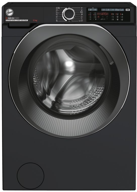 Hoover HW 412AMBCB/1-80 Black 12kg 1400 Spin Freestanding Washing Machine A Rated