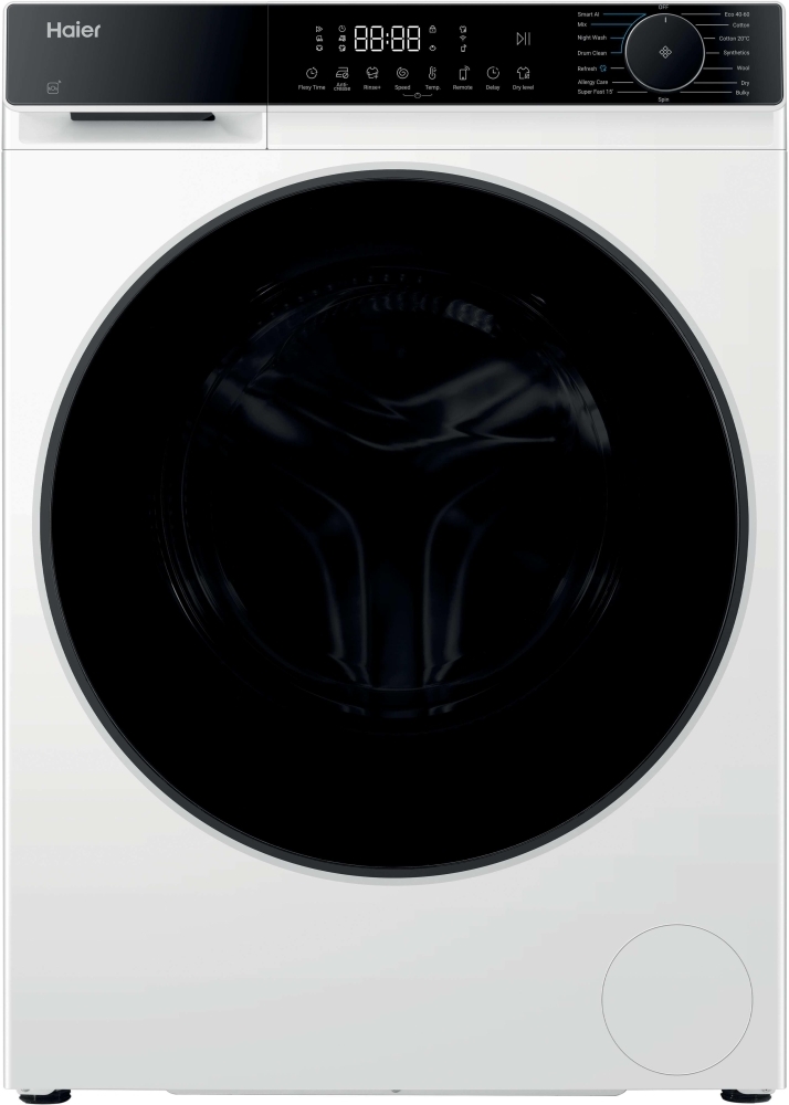 Haier X Series 5 Hwd90bp14357tuuk Wifi-Enabled 9 Kg Washer Dryer - White, White - Image 4