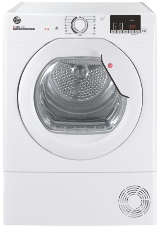 Hoover HLEC8DG 8kg Condenser Tumble Dryer - White - Woolmark Certified HLEC8DG