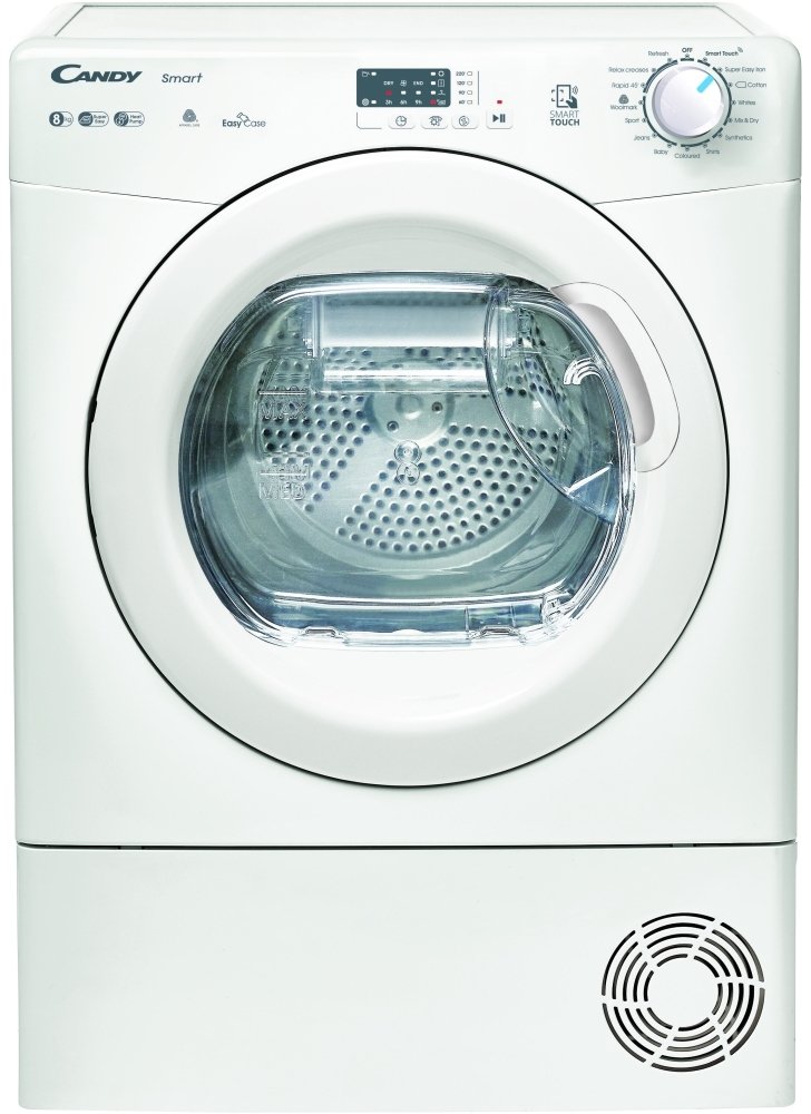 Candy 8 kg Heat Pump Tumble Dryer - White - A+ Rated CSE H8ELE-80