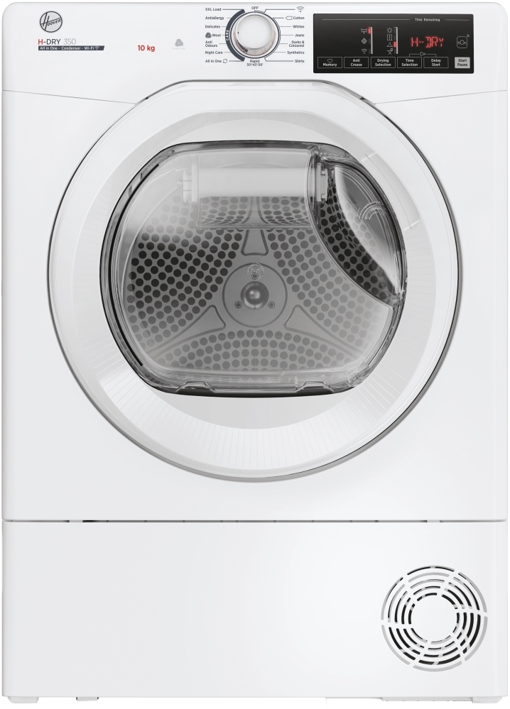 Hoover H-Dry 350 Condenser Tumble Dryer 10kg White HRE C10TE-80 with Smart App Connectivity and Woolmark Approved Fabric Care - Image 2