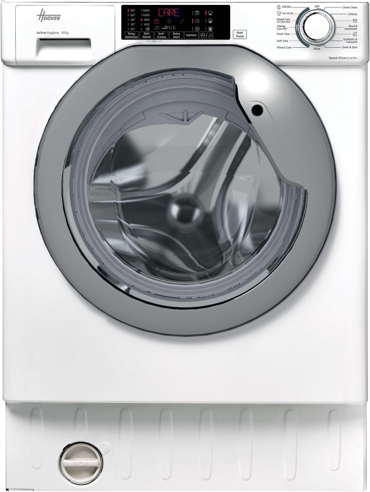 Hoover Integrated Washing Machine, 8Kg, 1400 Spin, A Rated, 31801229 White Hbws 484Dmsw5-80 H-Wash 300 Pro