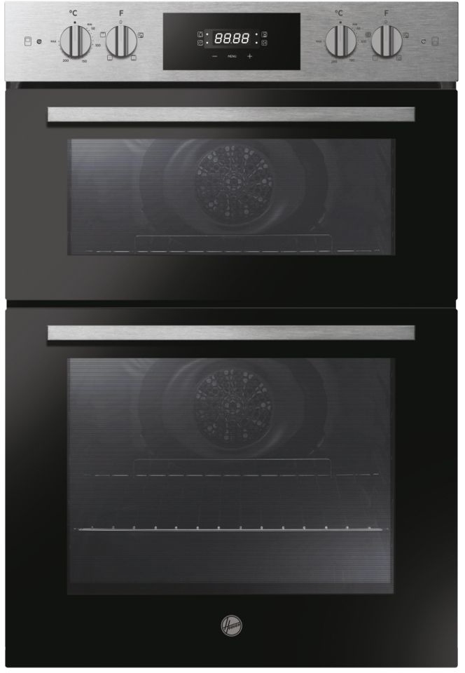 Hoover HO9DC3B308IN BuiltIn Electric Double Oven Stainless Steel 65L/40L Capacity A+ Energy Rating