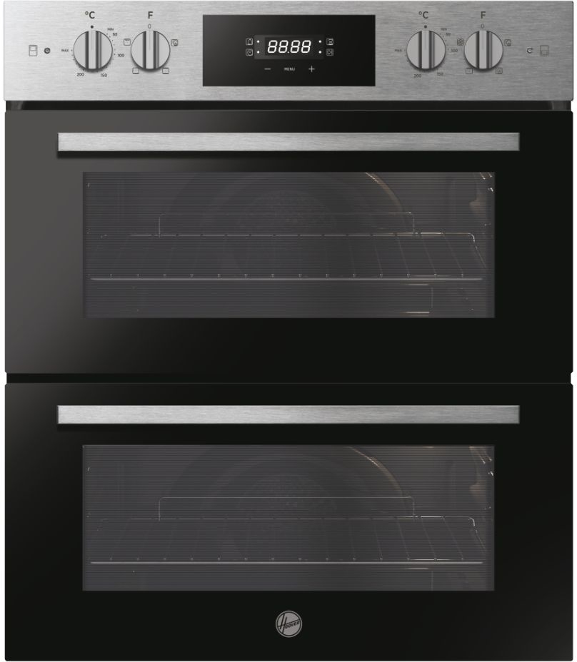 Hoover HO7DC3B308IN Built-Under Electric Double Oven - 720x595x568mm - Hydro Easy Clean HO7DC3B308IN