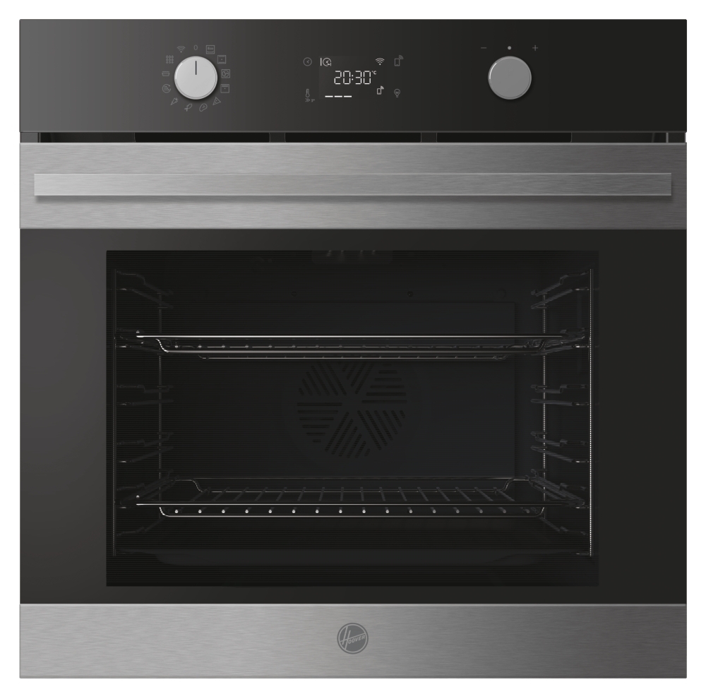 Hoover HO6 H5B3HTX Built-In Electric Single Oven - 78L Capacity - A+ Energy - 9 Functions - Satin Steel HO6 H5B3HTX