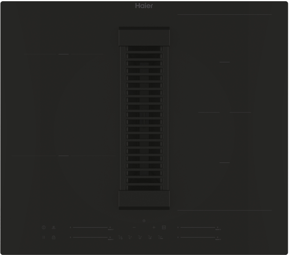 Black Haier Id Dual Series 6 Induction Hob - 4 Zones - 59Cm (Haih6iemcf) - Image 4