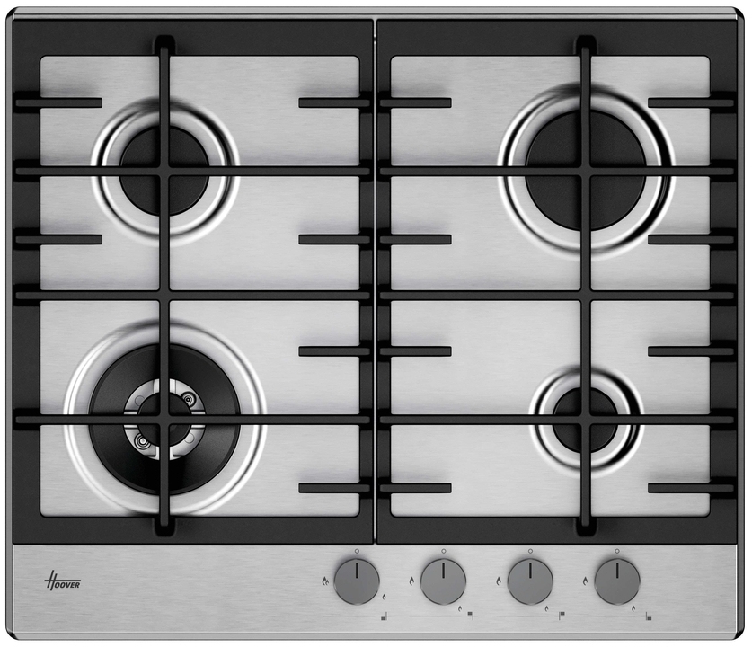 Hoover HHG6BF4C3X 4 Burner Gas Hob Stainless Steel HHG6BF4C3X