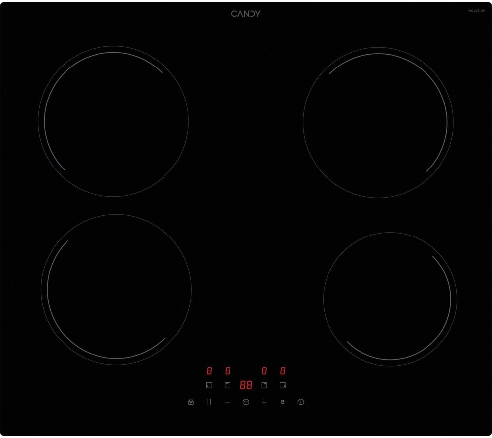 Candy Induction Hob, 33803671 Black Cii647ccar1