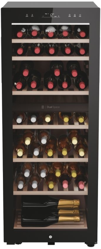 Haier HWS77GDAU1 Wine Cooler, Black, G Rated, Freestanding, 34004785